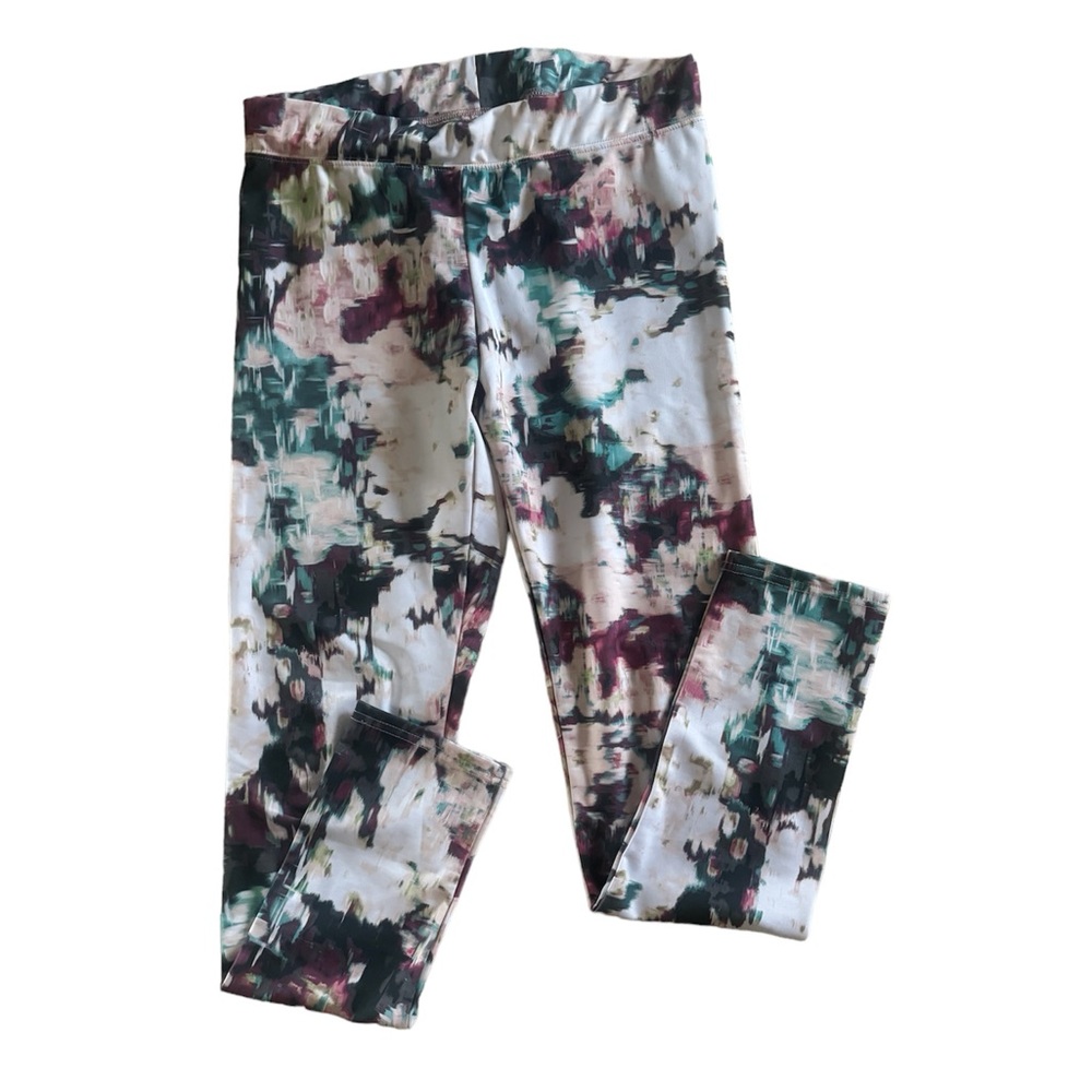 AMERICAN EAGLE HI-RISEFloral Print and Design Stretchy Leggings Size Medium - Picture 1 of 5